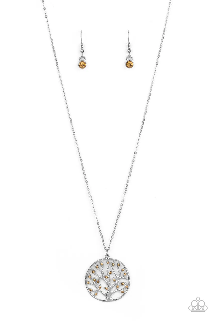 Save the MONEY Trees Brown Paparazzi Necklace