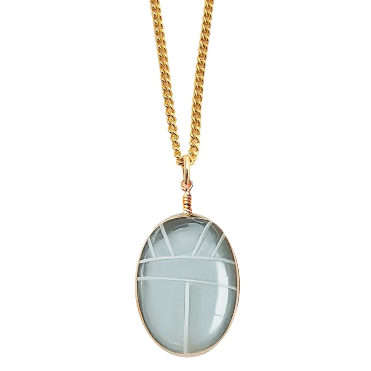 Scarab Quartz Necklace