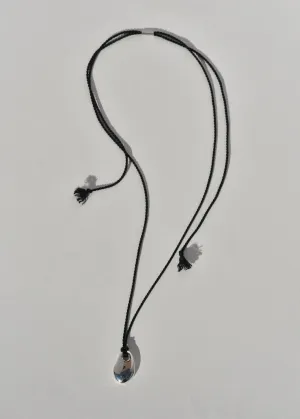 Sea Stone Pendant on Silk Cord