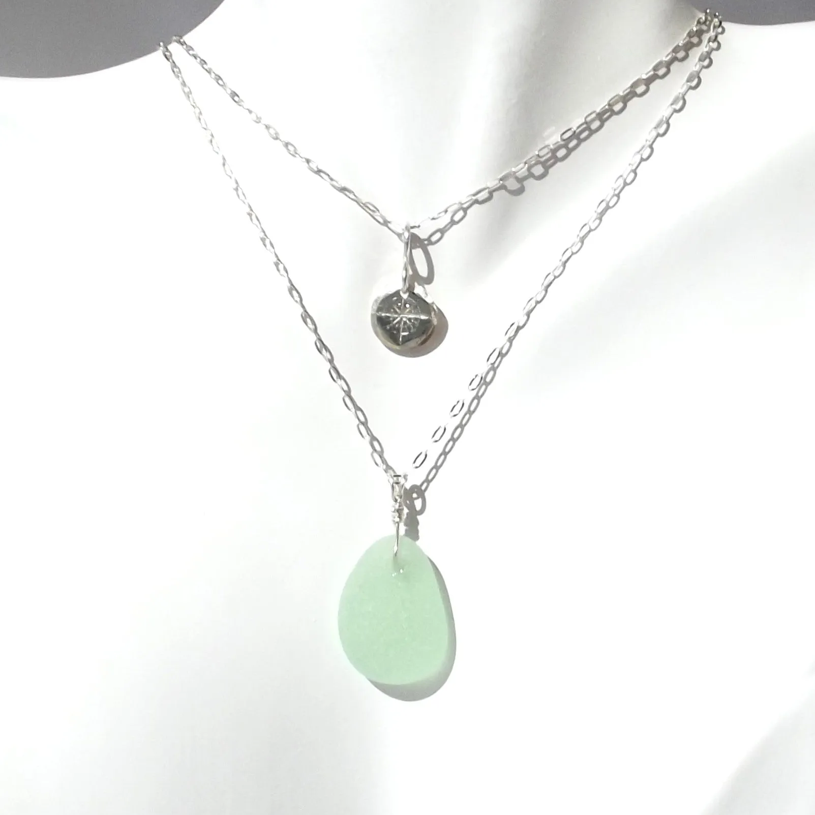 Seafoam Seaglass Necklace