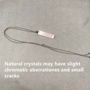 Selenite Gypsum Pendant Quartz Stone Healing Reiki Point Necklace
