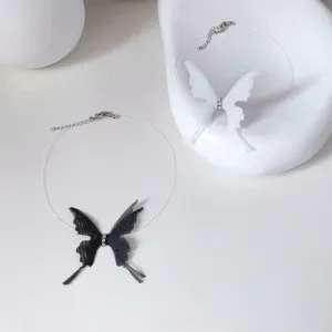 Sexy Black Lace Butterfly Chokers Necklace