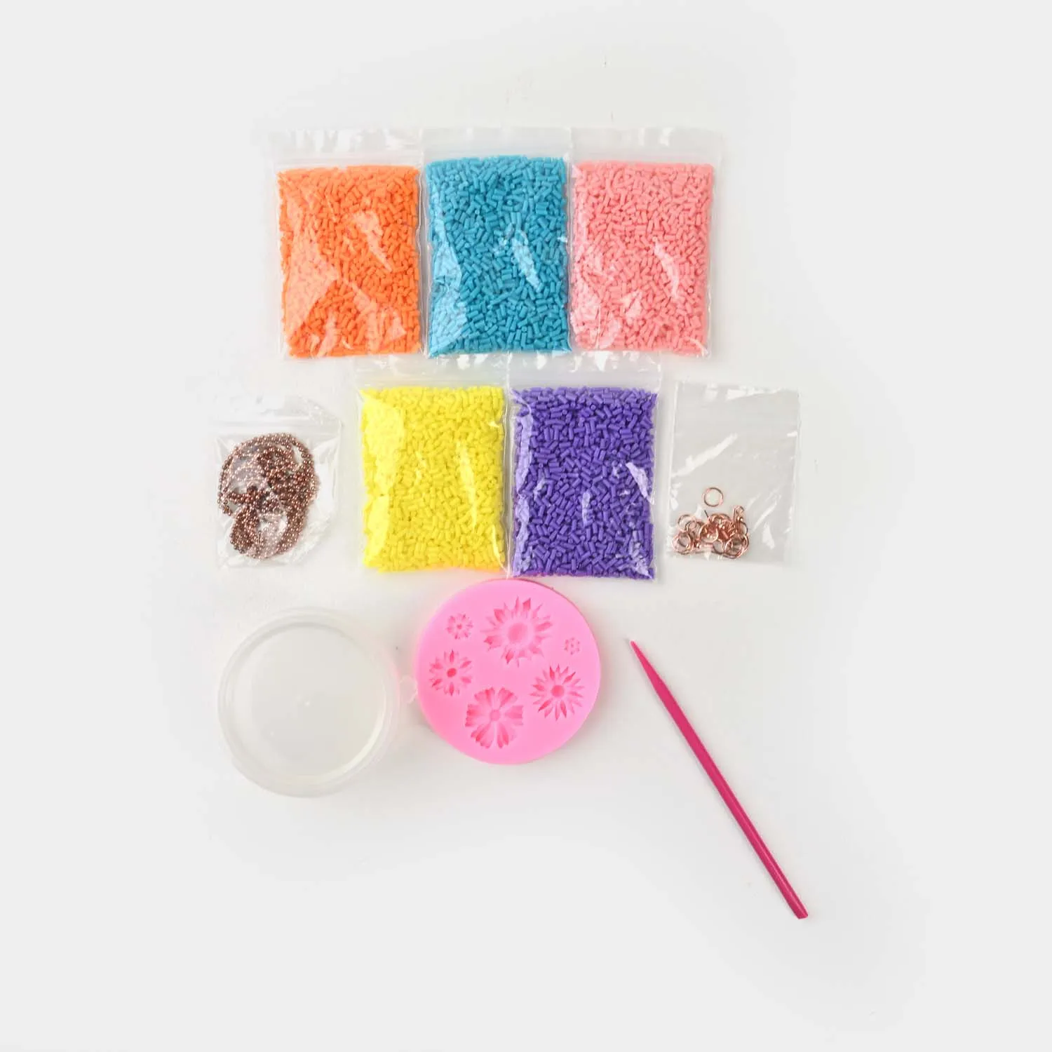Shapeable Plastic Flower Charms Kit