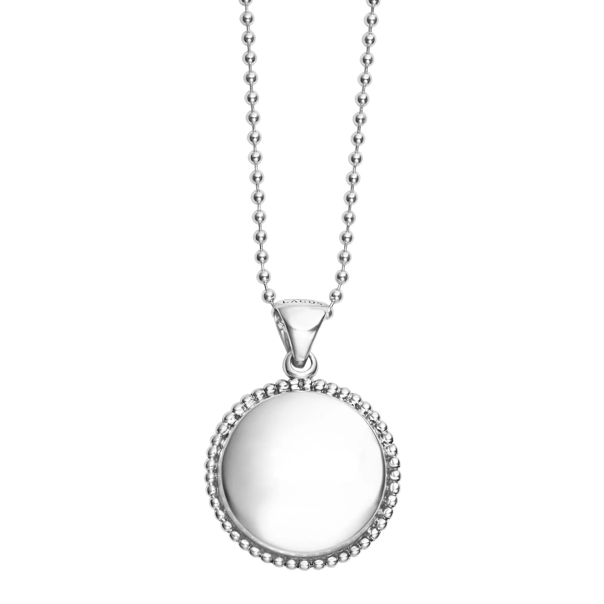 Signature Caviar Compass Pendant Necklace