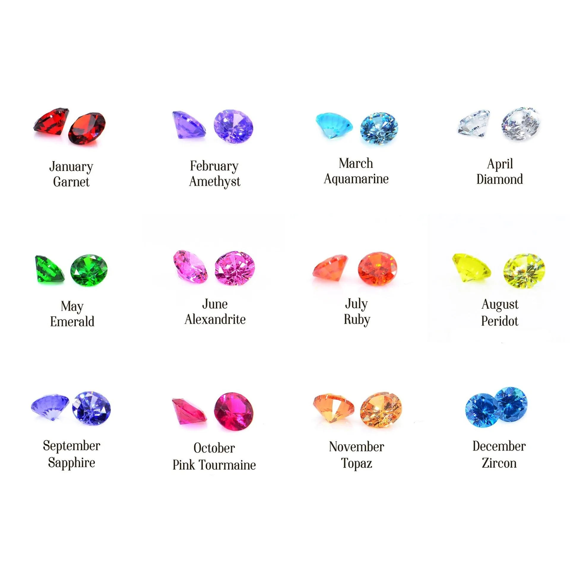 Signature Font Name Necklace (Birthstones Optional)