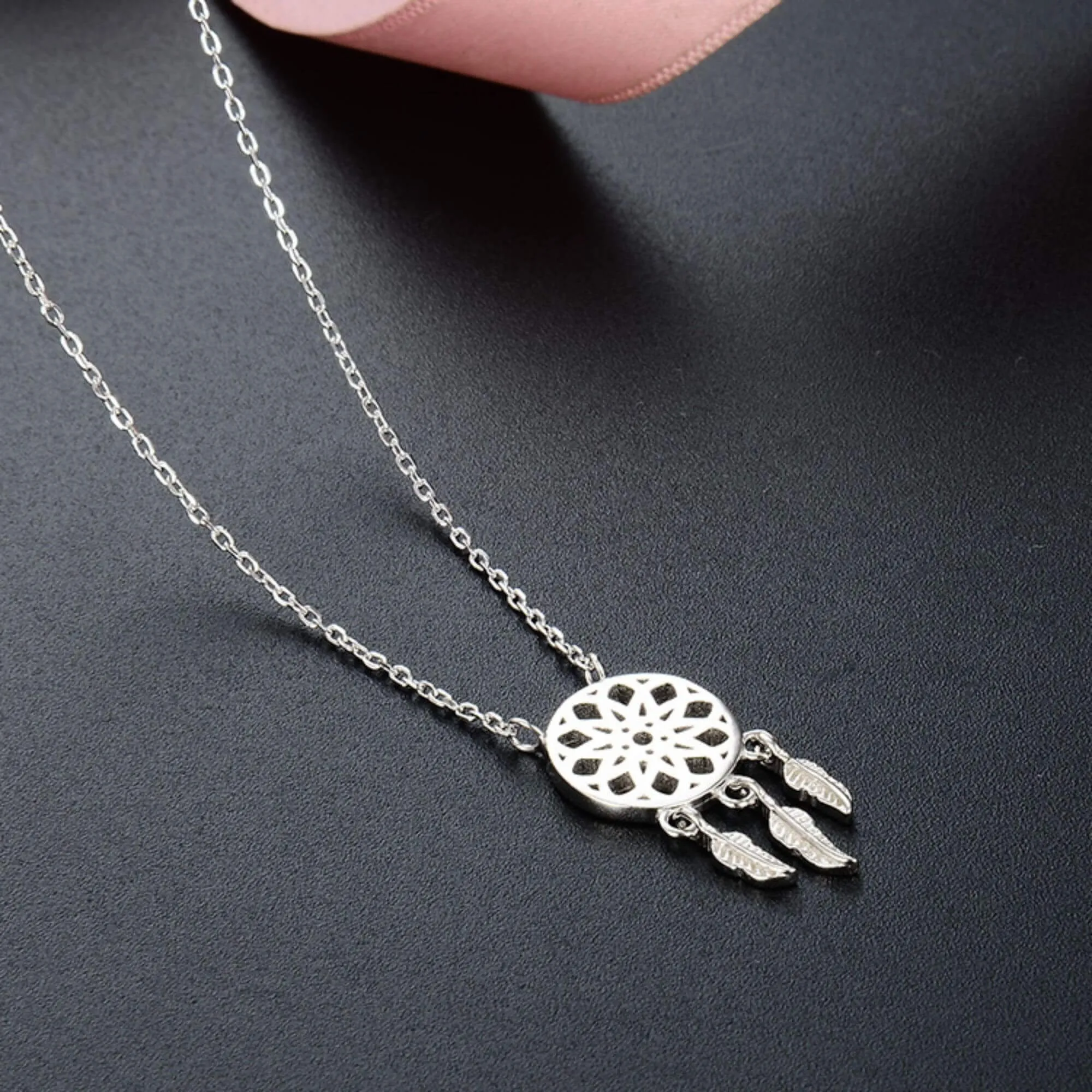 Silver Necklace "Dreamcatcher"