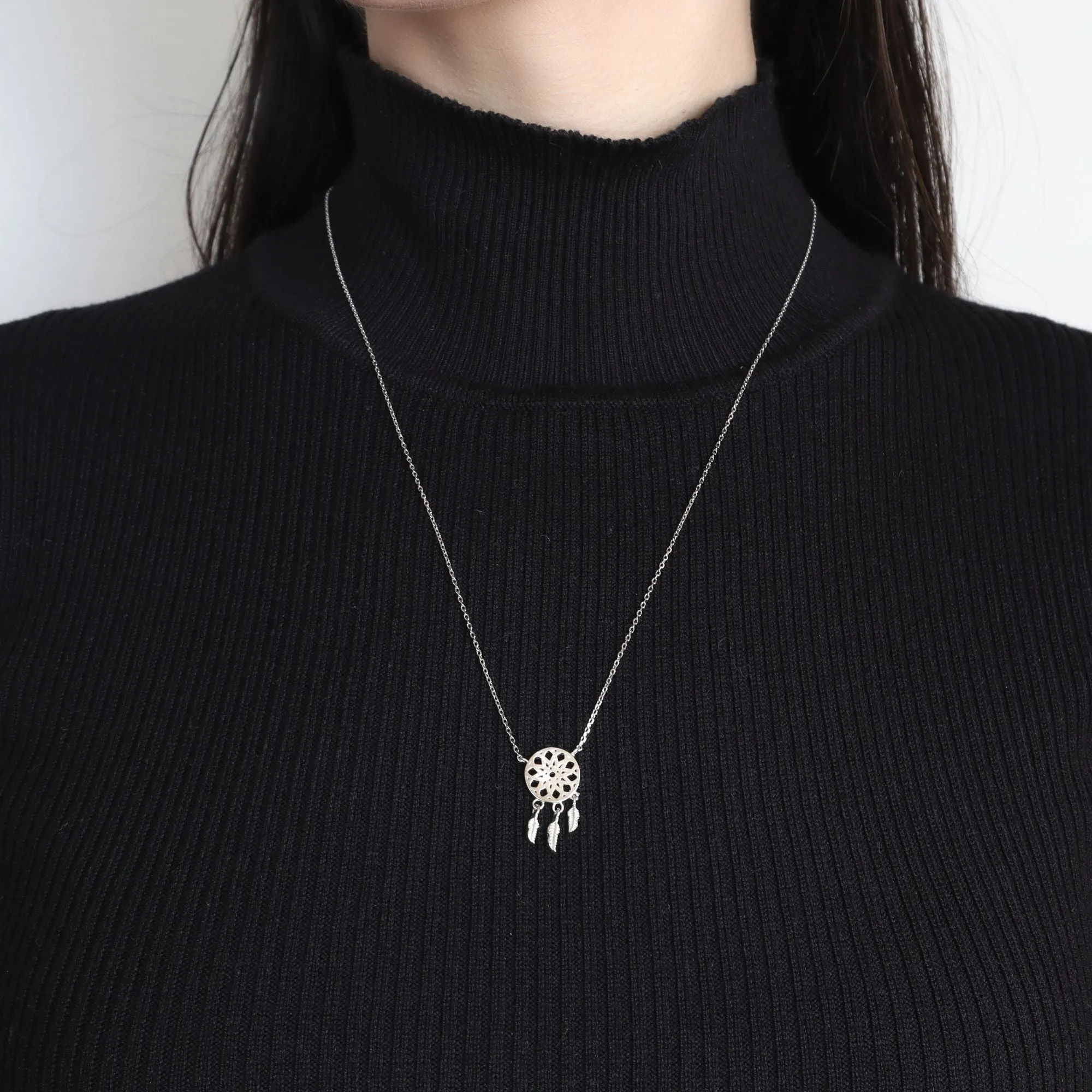 Silver Necklace "Dreamcatcher"