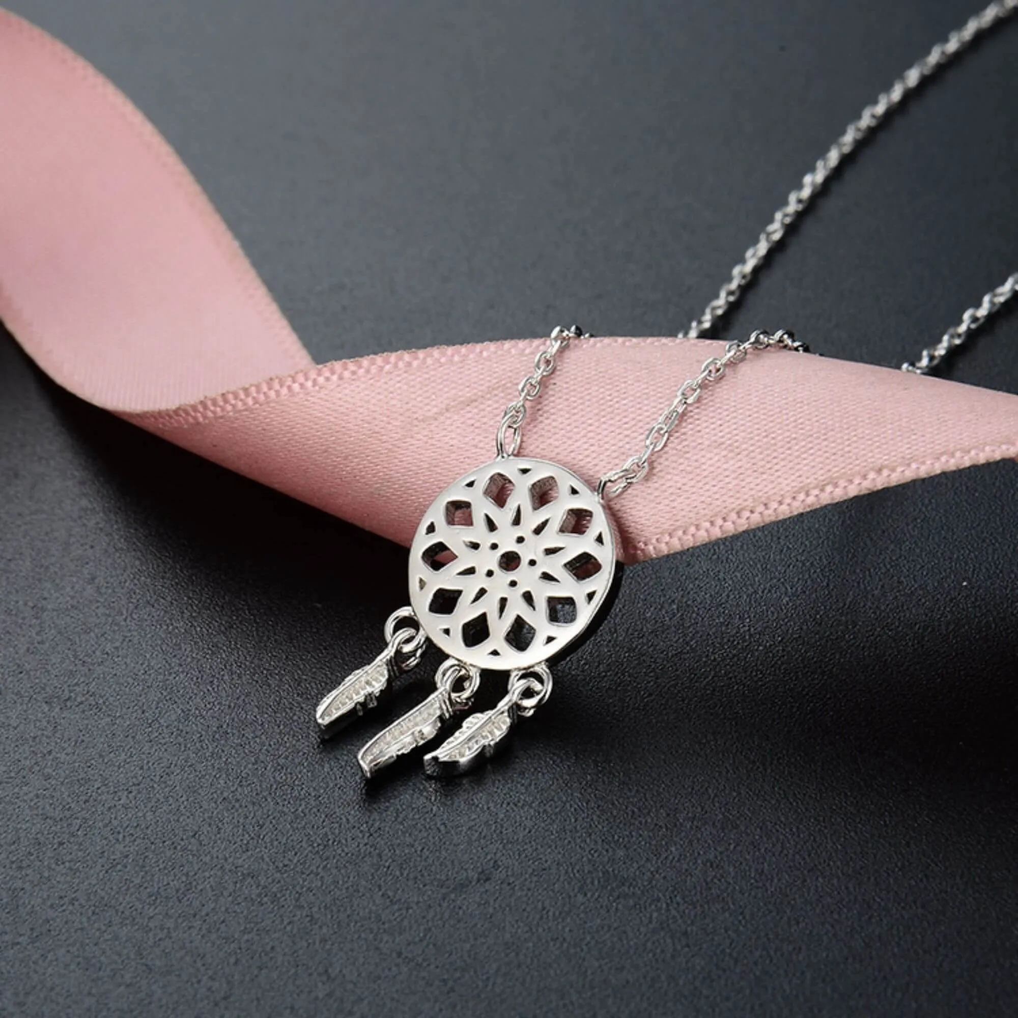 Silver Necklace "Dreamcatcher"