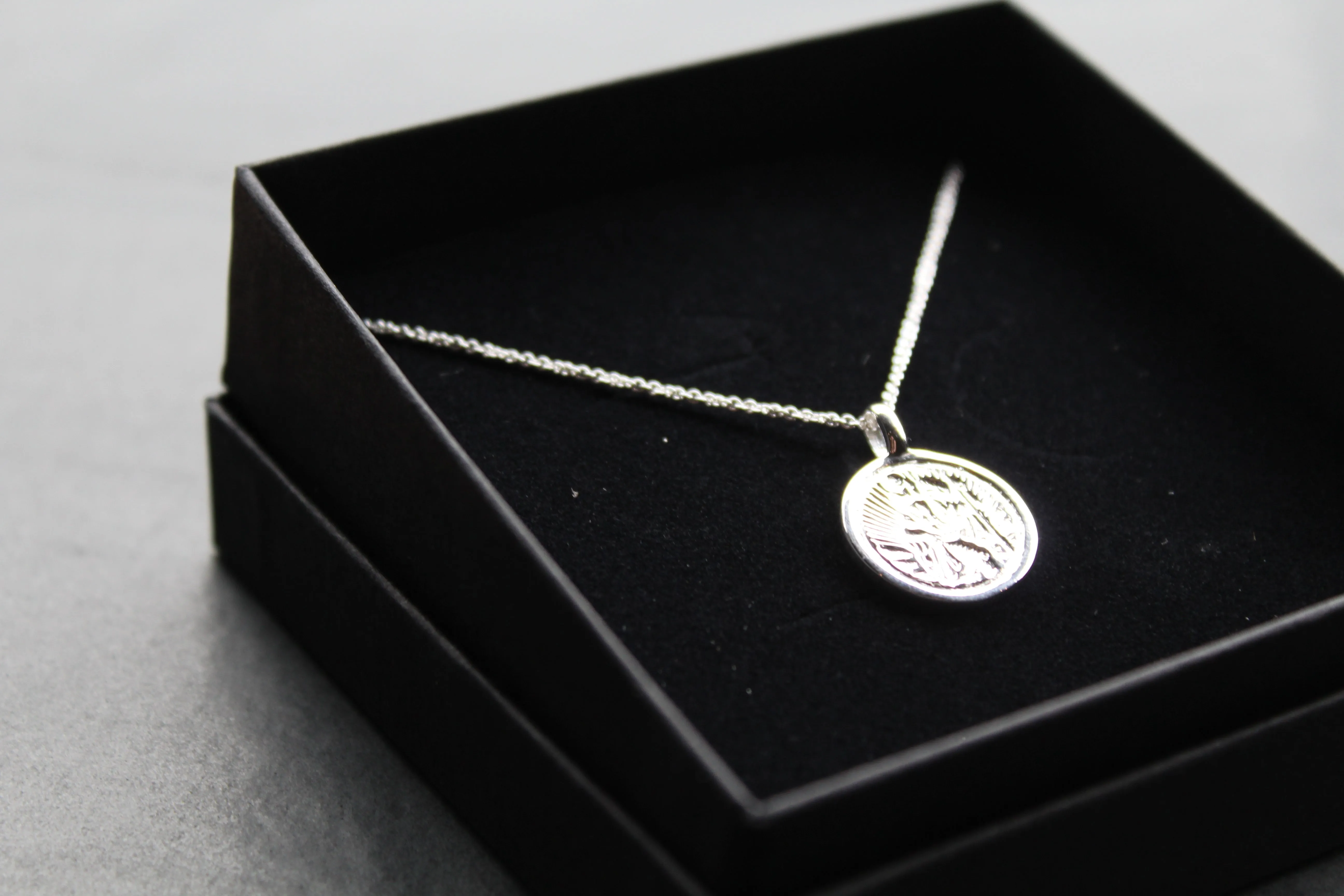 Silver St Christopher with Chain