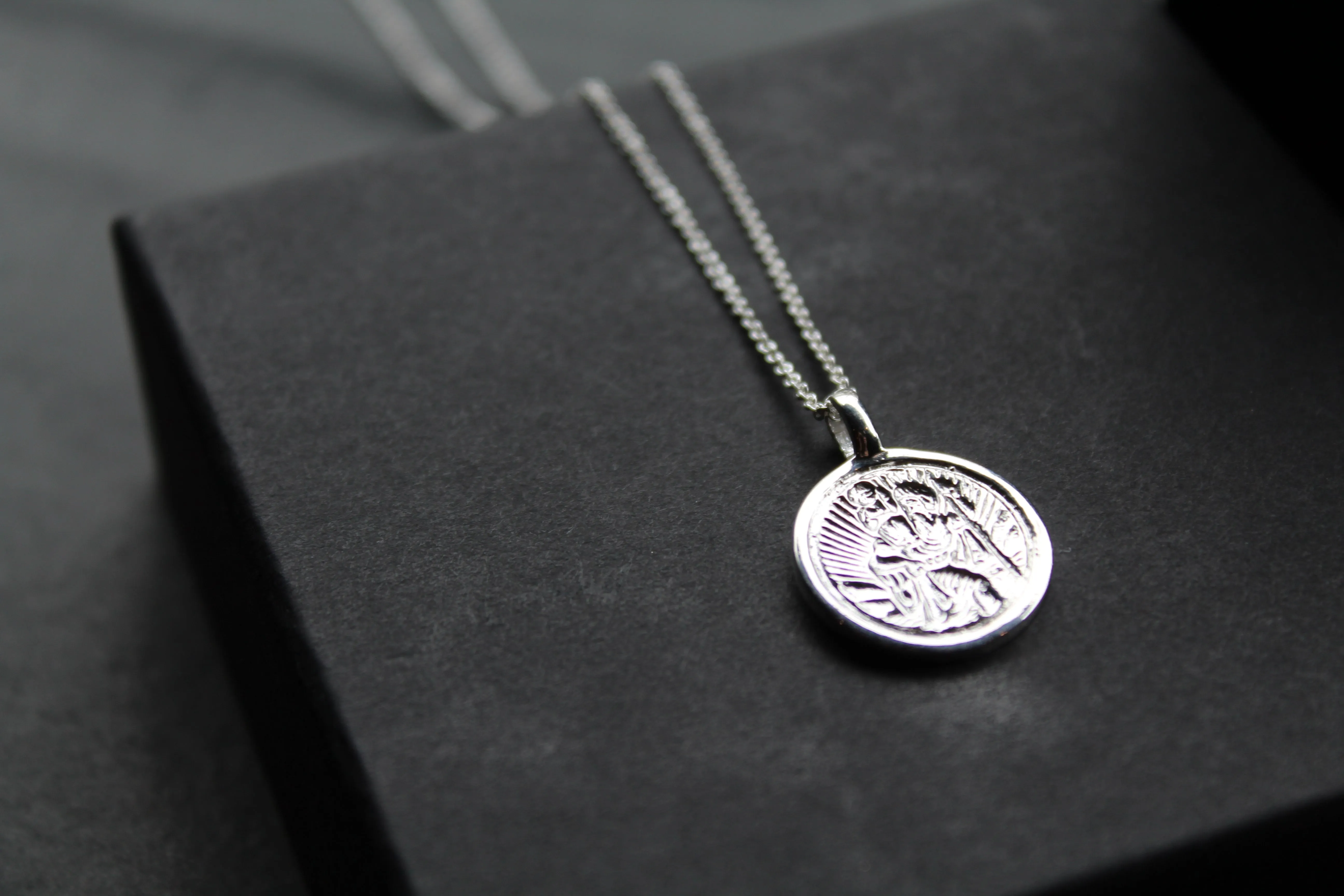 Silver St Christopher with Chain