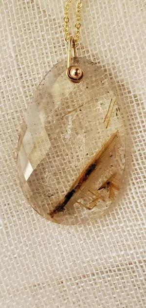 Simon & LuLu Faceted Rutilated Quartz NK
