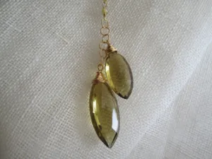 Simon & LuLu Whiskey Quartz Necklace