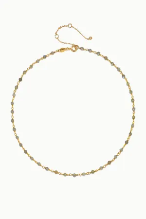 Sivalya Smoky Quartz Beaded Link Chain Necklace