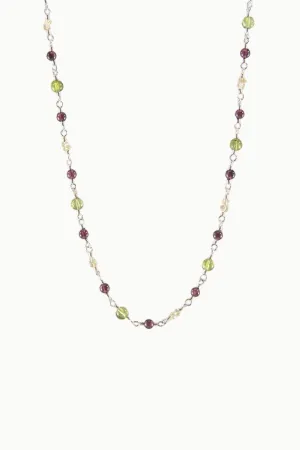 Sivalya Wanderlust Multi Gemstone Sterling Silver Necklace