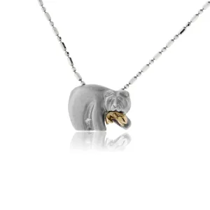 Small Bear Gone Fishing Pendant