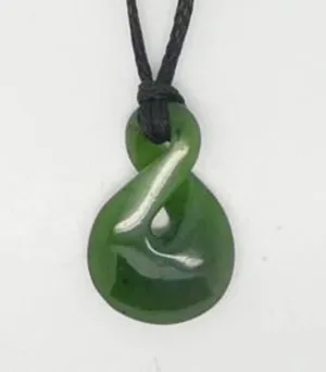 Small Greenstone Maori Twist Necklace