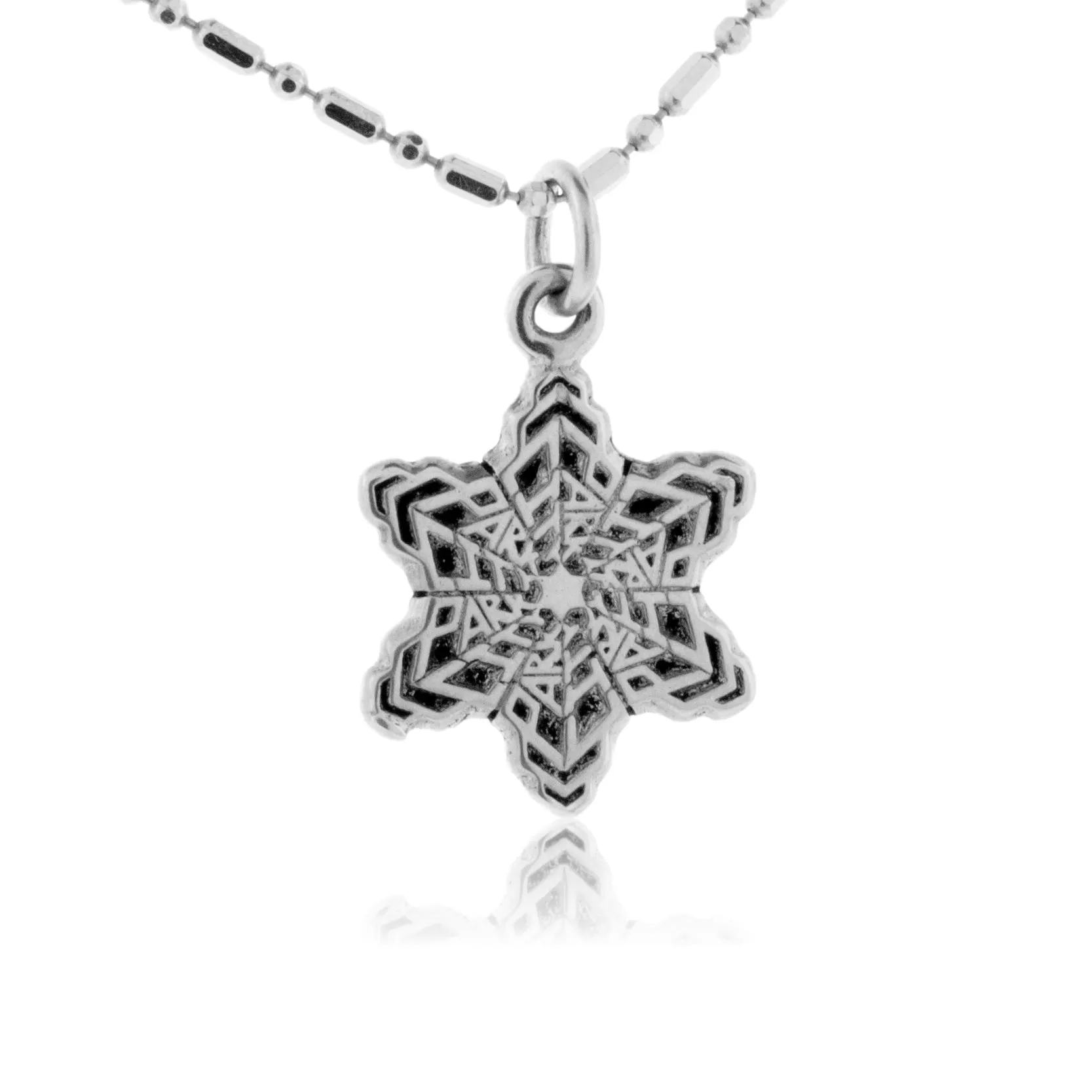 Small Park City Snowflake Charm