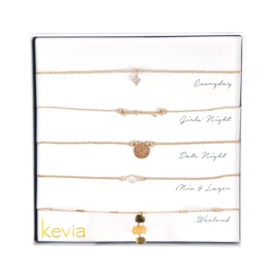Smoky Quartz Multi Drop Necklace Set
