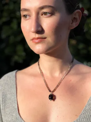 Smoky Quartz Necklace with Smoky Quartz Pendant