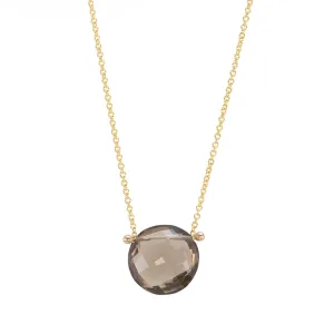 Smoky Quartz Pinned Necklace