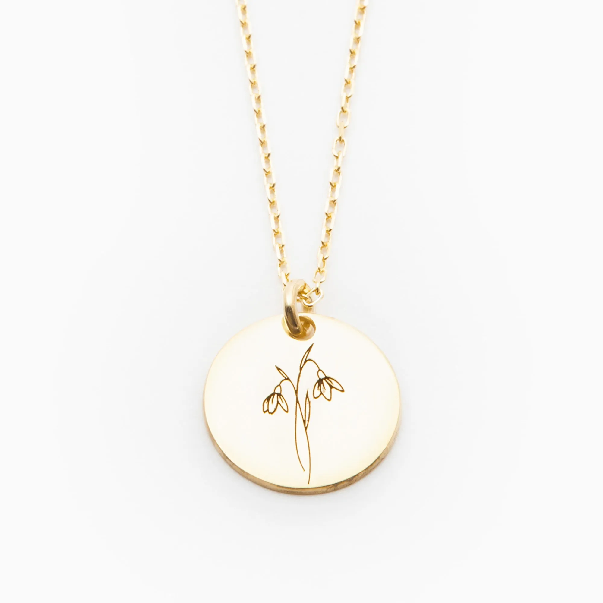 Snow Drop Necklace - January Flower