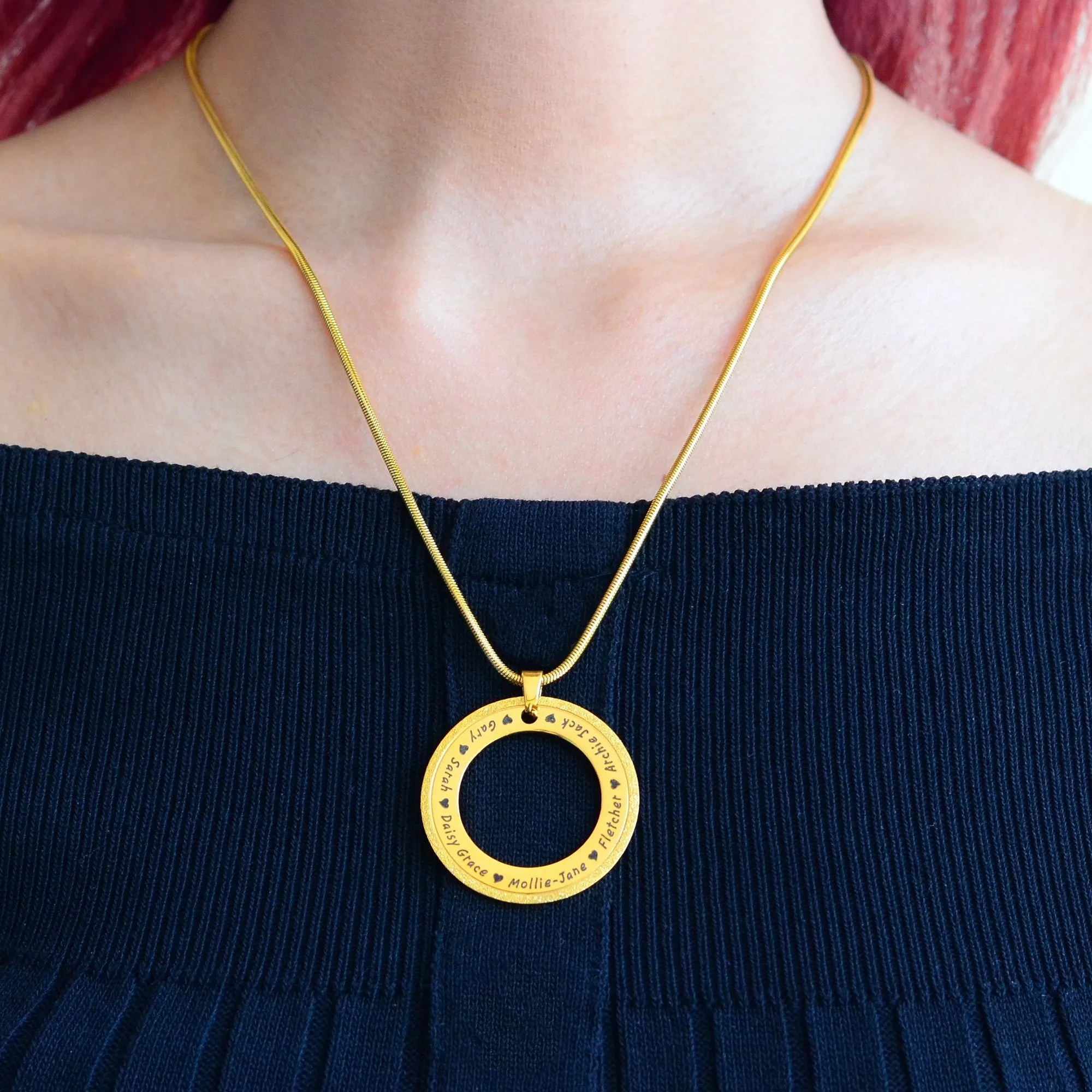 Sparkling Circle of Trust Necklace