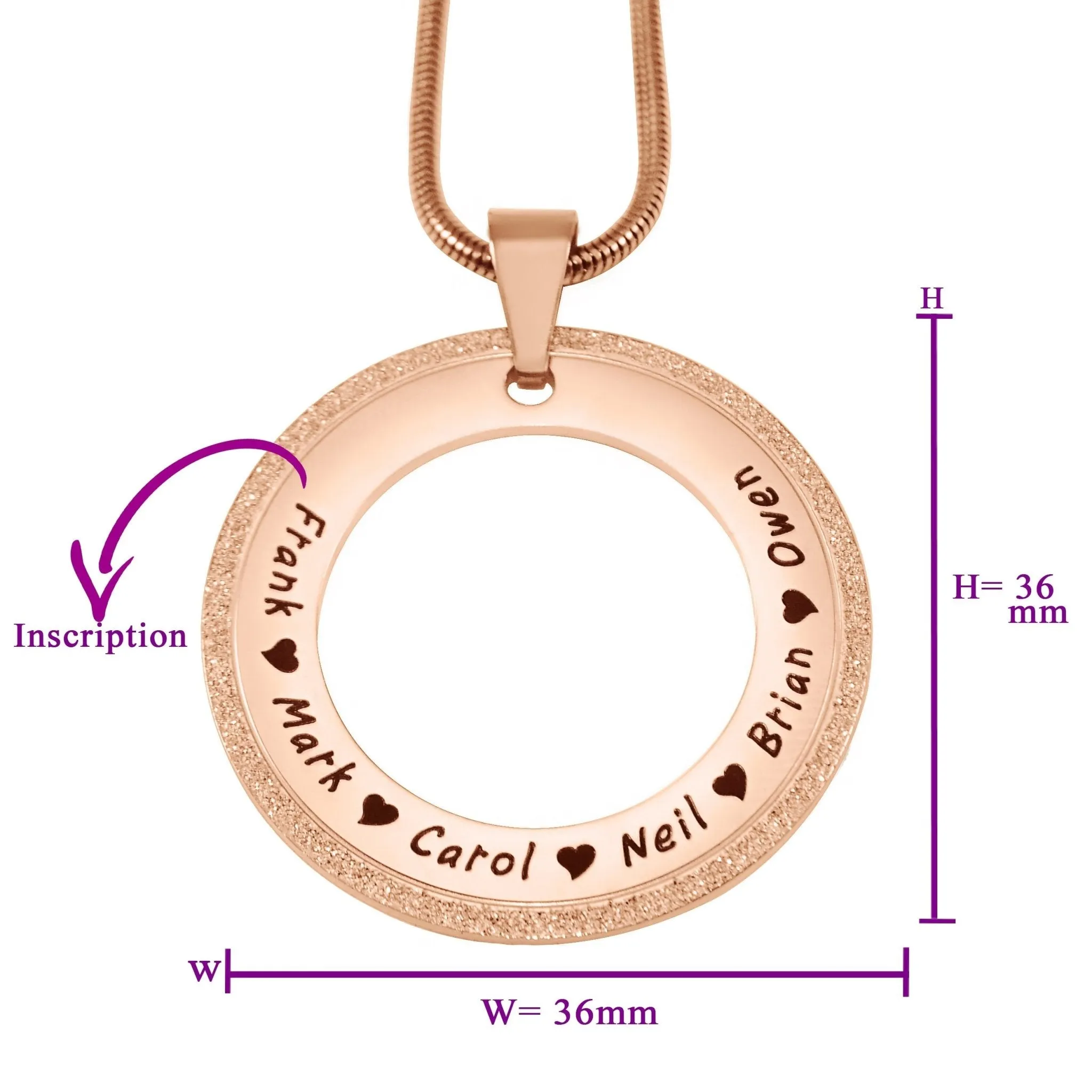 Sparkling Circle of Trust Necklace