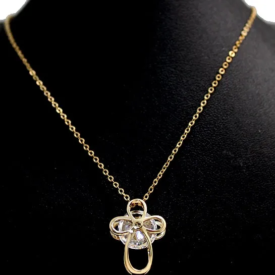 Special Flower Patten Crystal Necklace Christmas Gift Ideas For Women