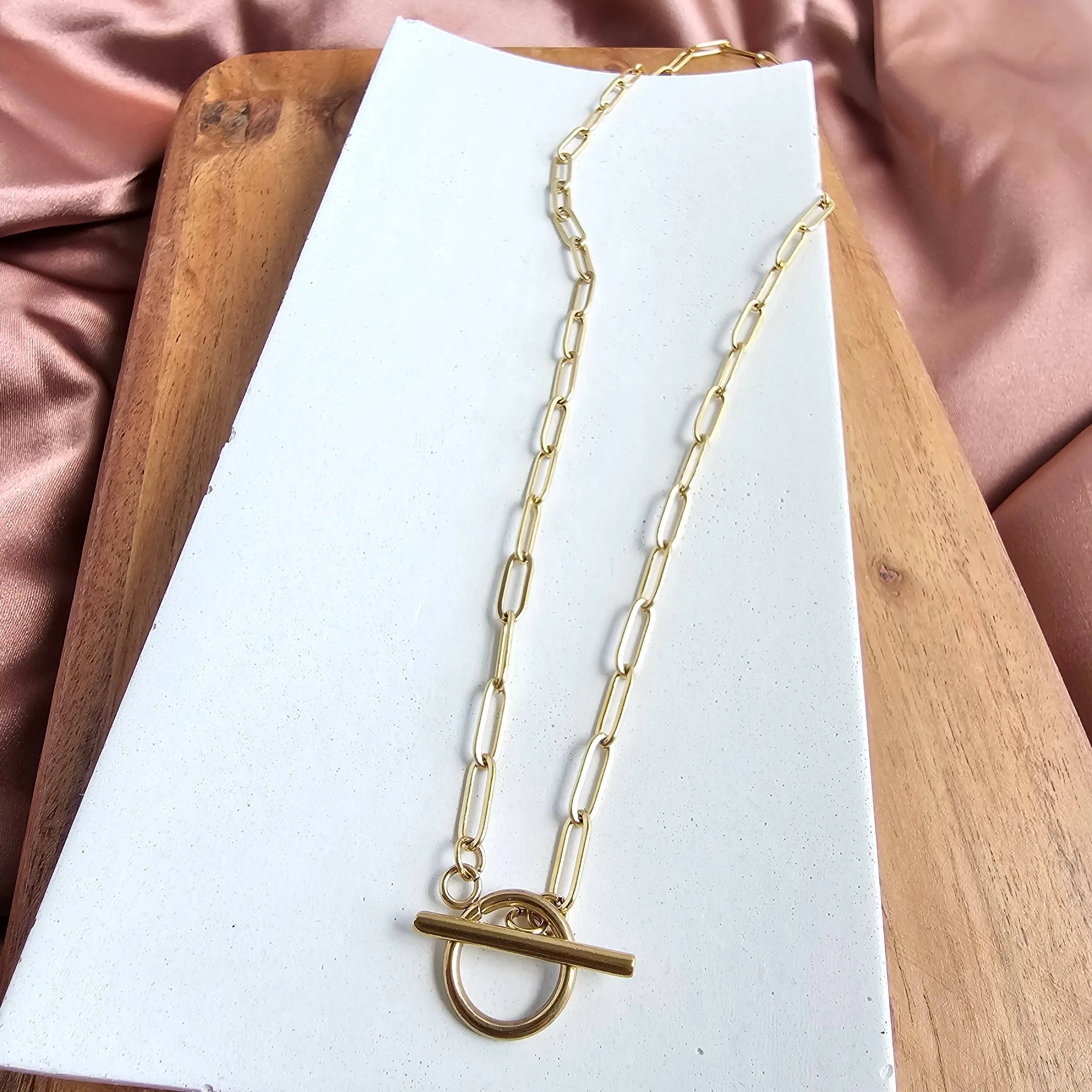 Spiffy & Splendid - Luxe Gold Paper Clip Chain - 18"