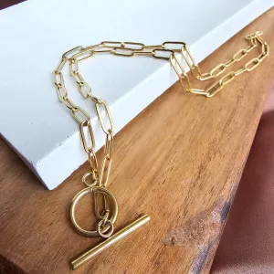 Spiffy & Splendid - Luxe Gold Paper Clip Chain - 18"