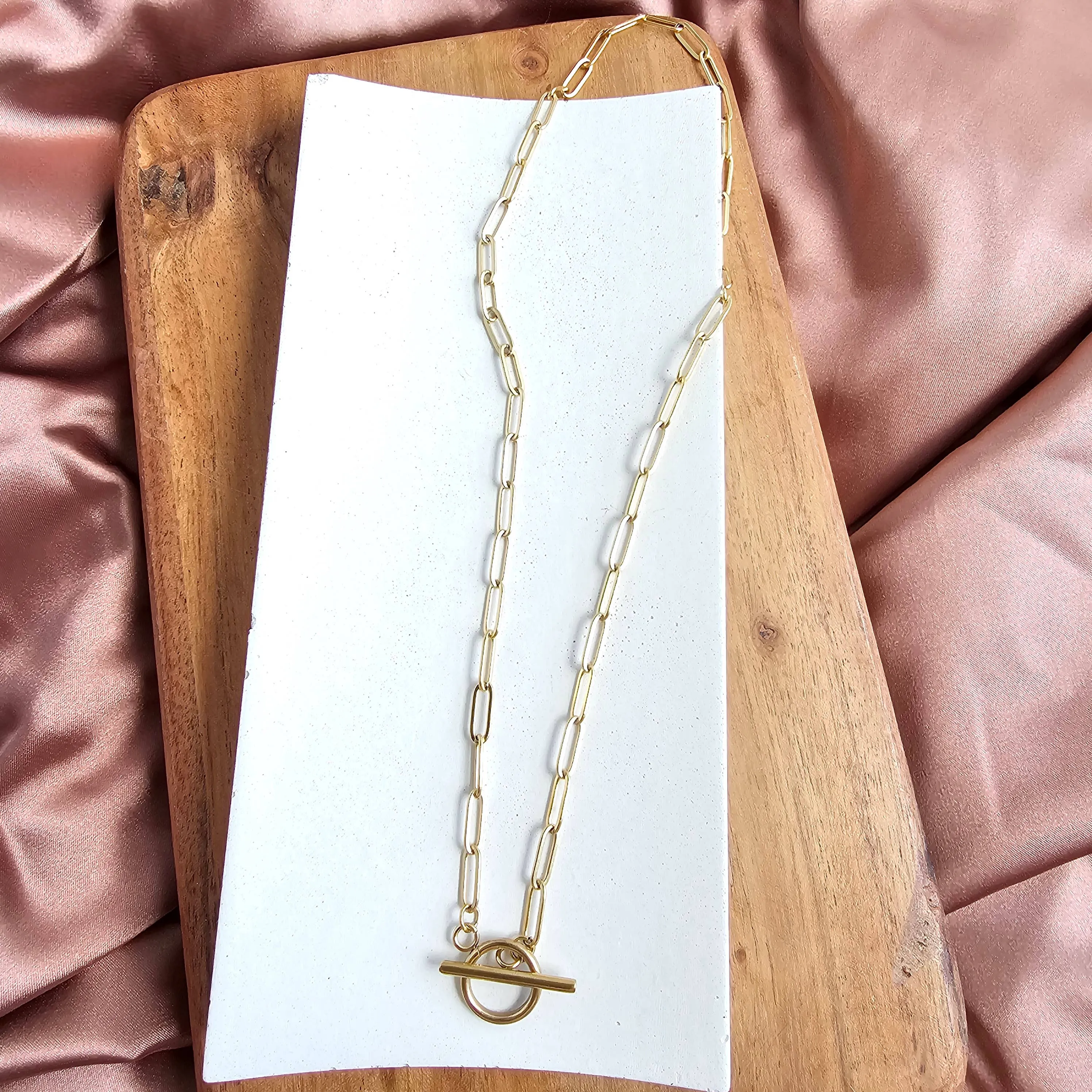 Spiffy & Splendid - Luxe Gold Paper Clip Chain - 18"