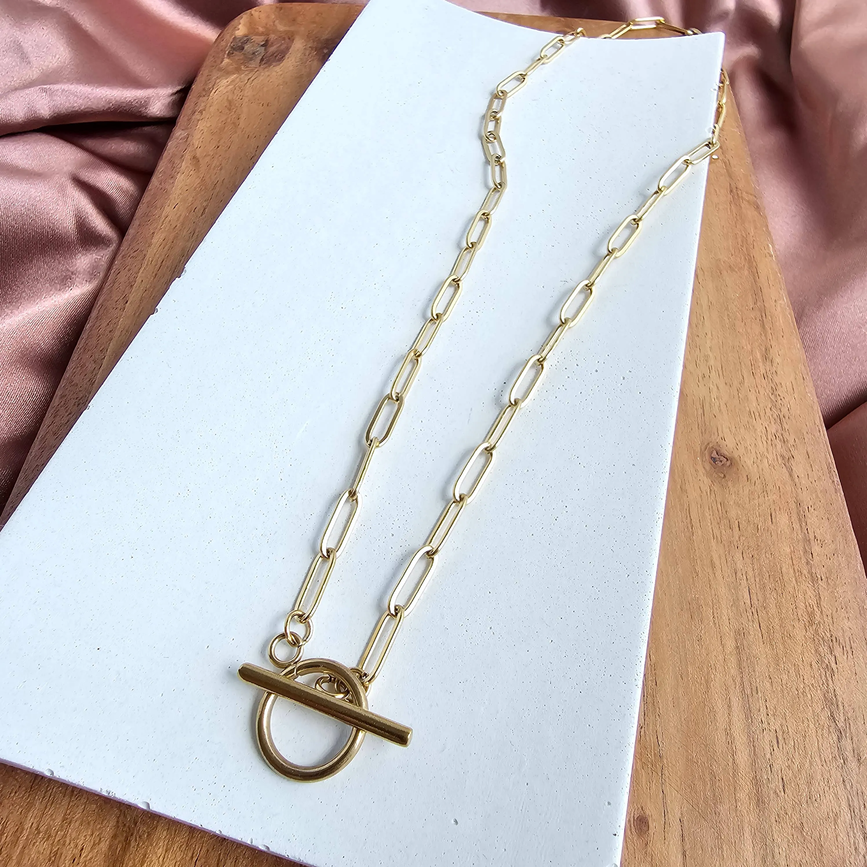 Spiffy & Splendid - Luxe Gold Paper Clip Chain - 18"
