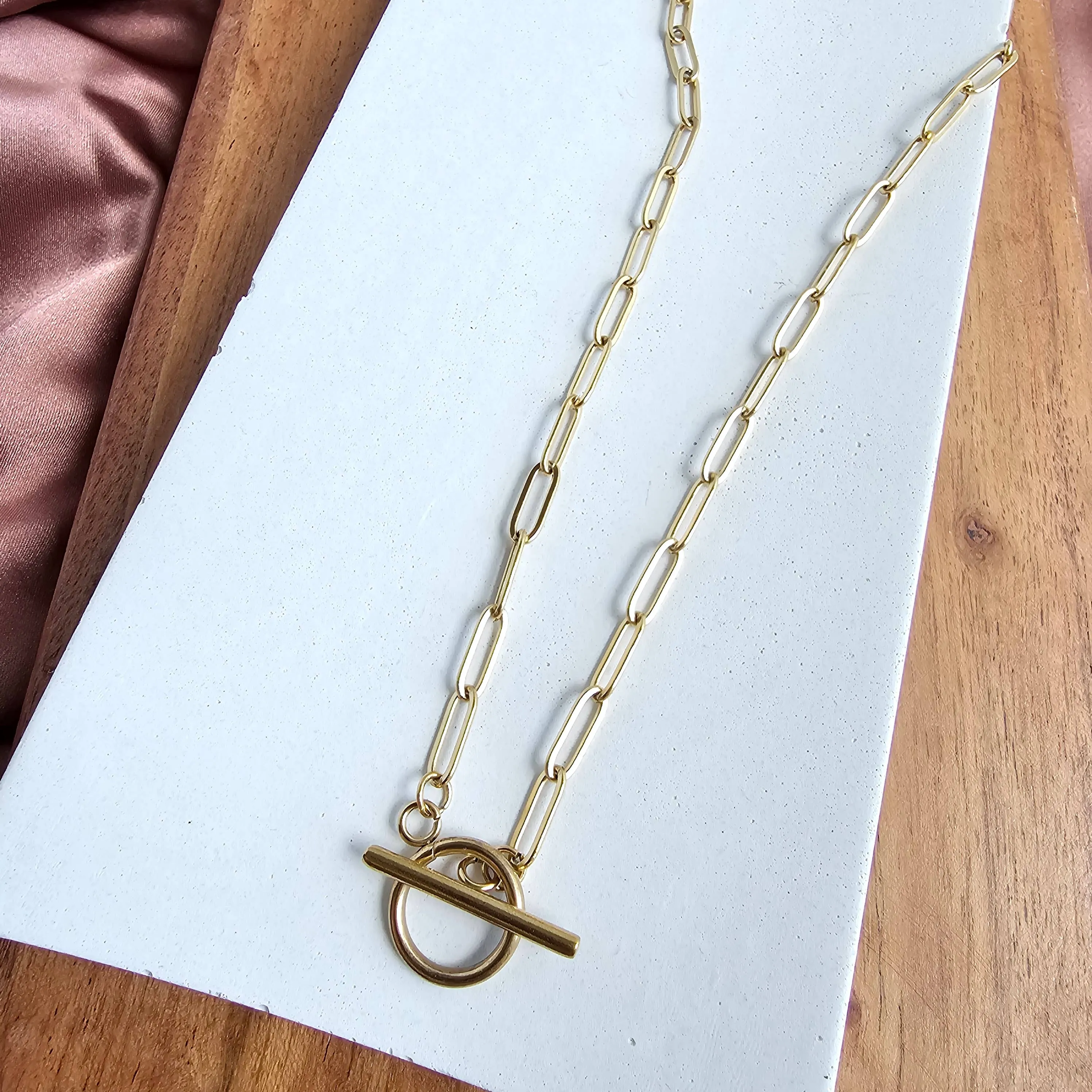 Spiffy & Splendid - Luxe Gold Paper Clip Chain - 18"