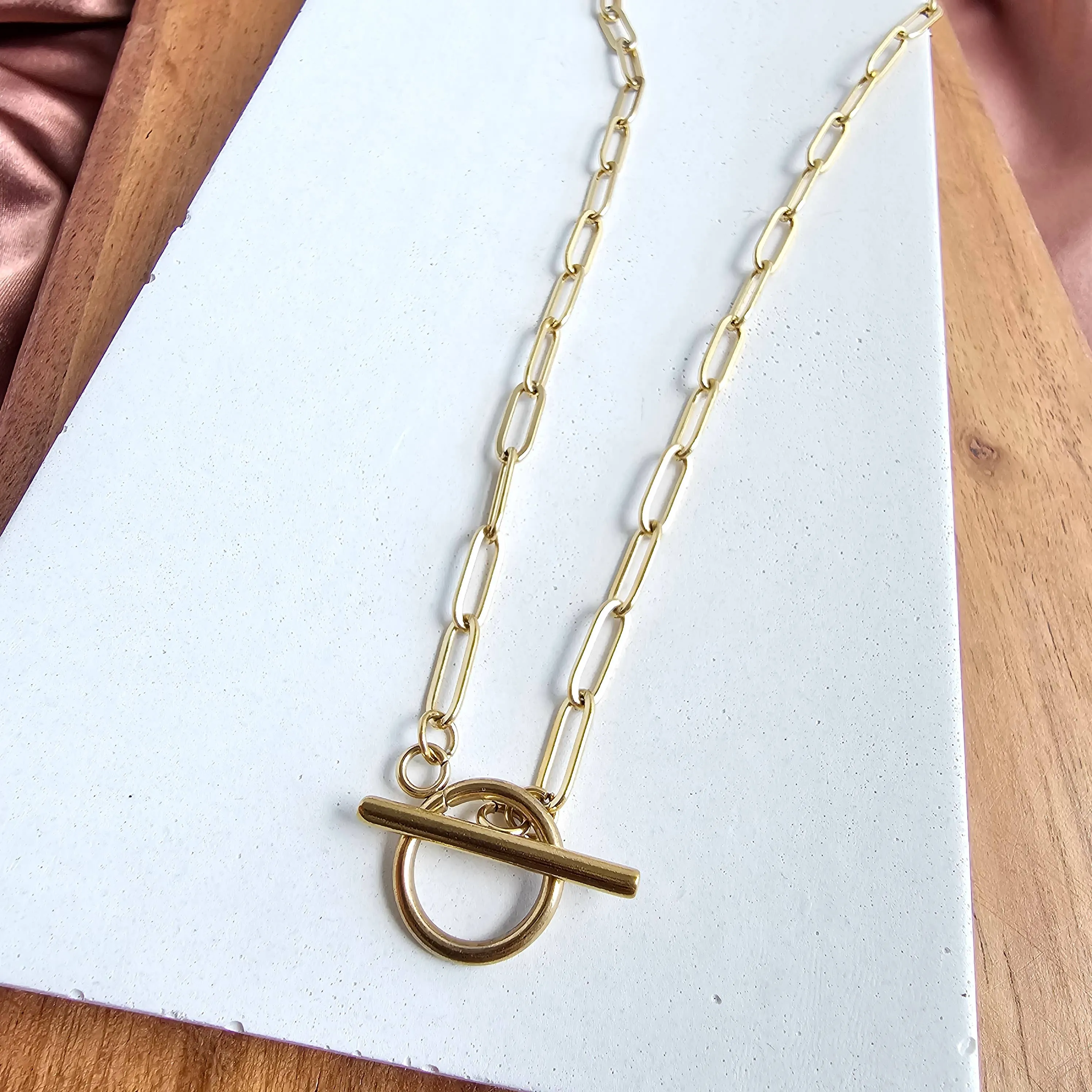 Spiffy & Splendid - Luxe Gold Paper Clip Chain - 18"