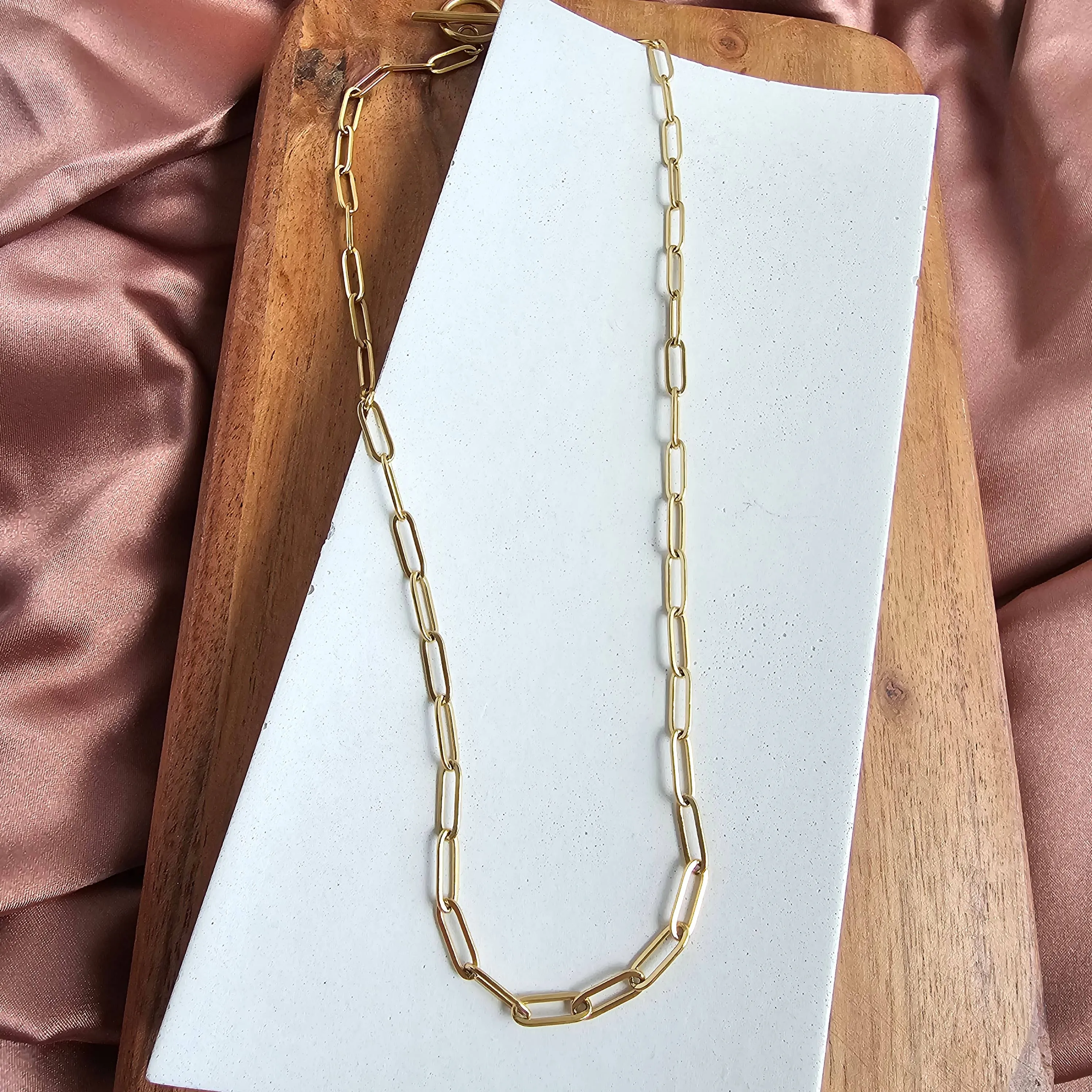 Spiffy & Splendid - Luxe Gold Paper Clip Chain - 18"