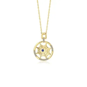 Spiral Galaxy Eight Awn Star Pendant 925 Sterling Silver