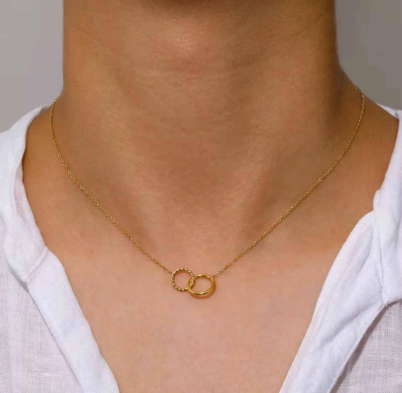 ÉSS Friendship Link Necklace- Gold