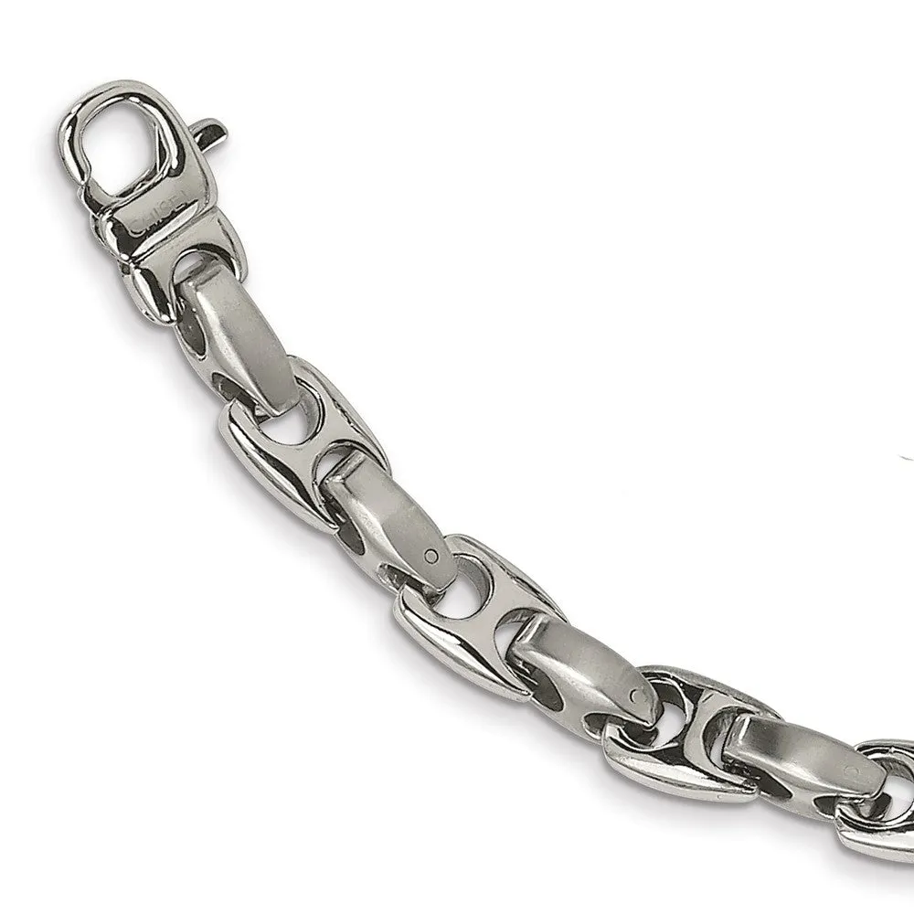 Stainless Steel Brushed & Polished 20in Necklace
