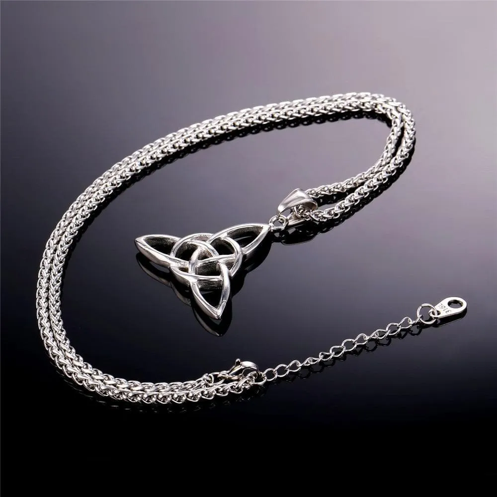 Stainless Steel Triquetra Necklace