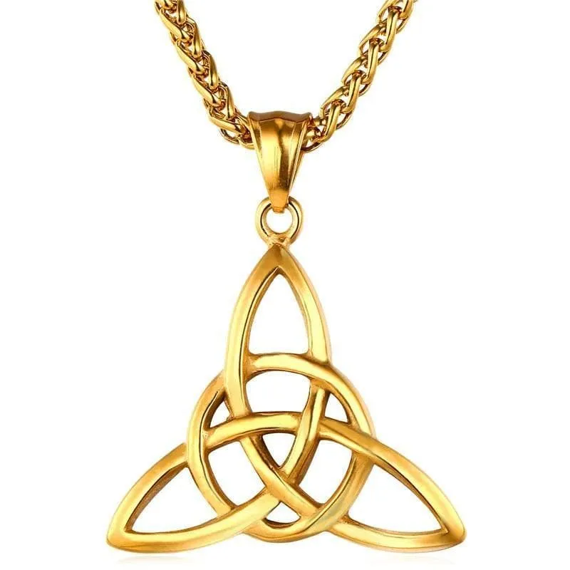Stainless Steel Triquetra Necklace