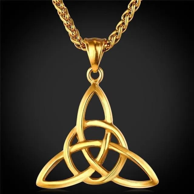 Stainless Steel Triquetra Necklace