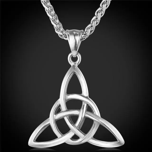 Stainless Steel Triquetra Necklace
