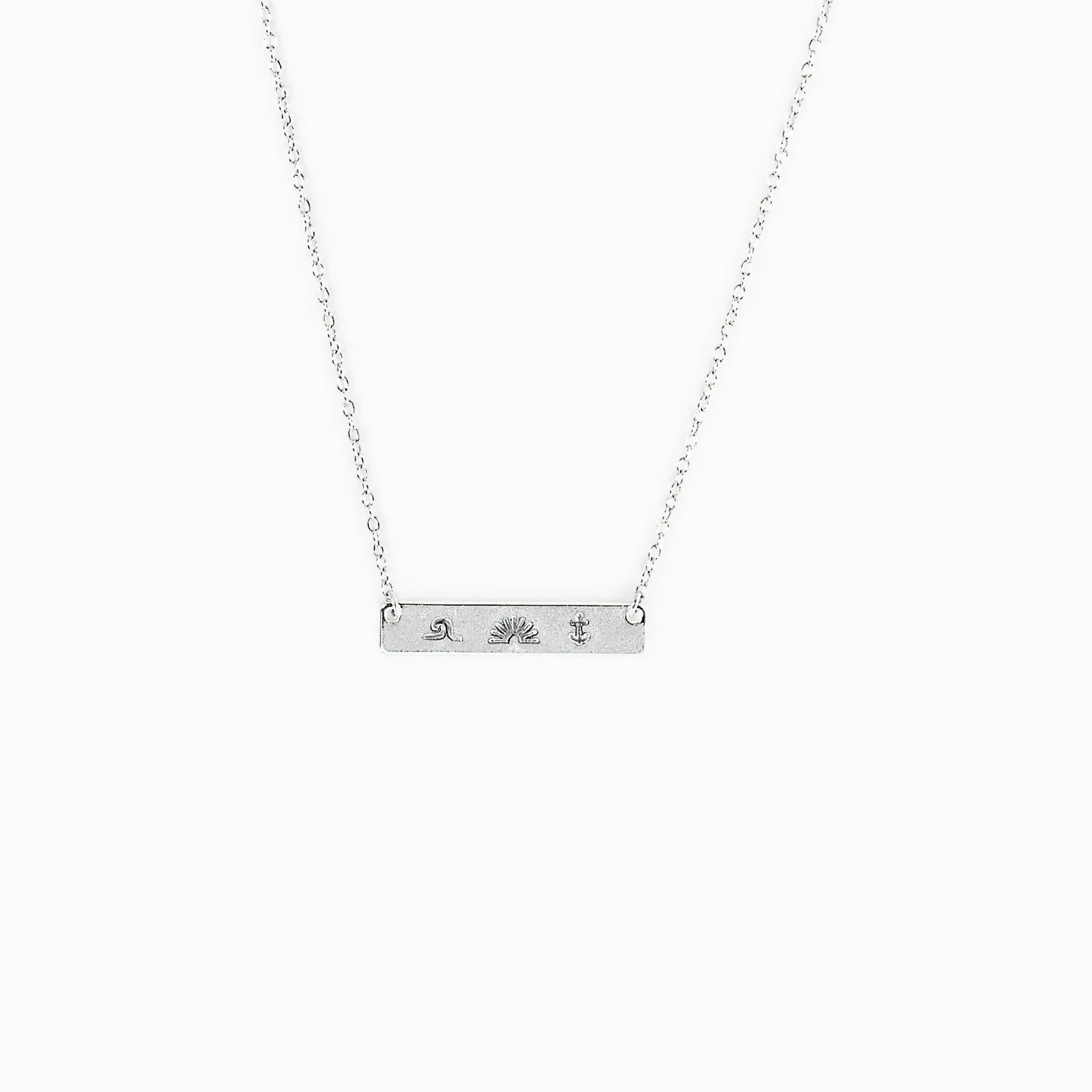 Stamped Bar Necklace