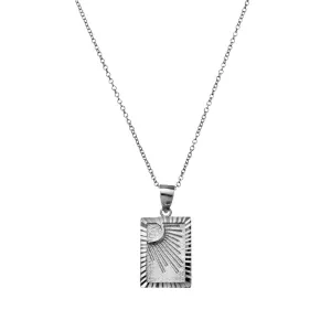 Starburst silver necklace
