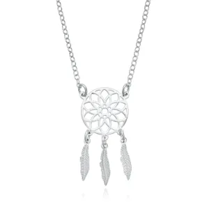 Sterling Silver 45cm Dream Catcher Necklace