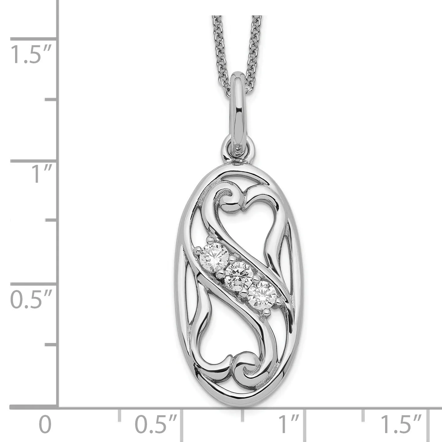 Sterling Silver Best Friends Forever Necklace
