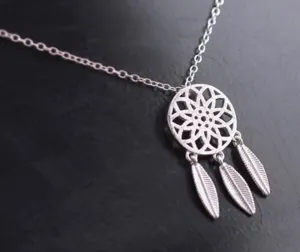 Sterling Silver Dreamcatcher Necklace