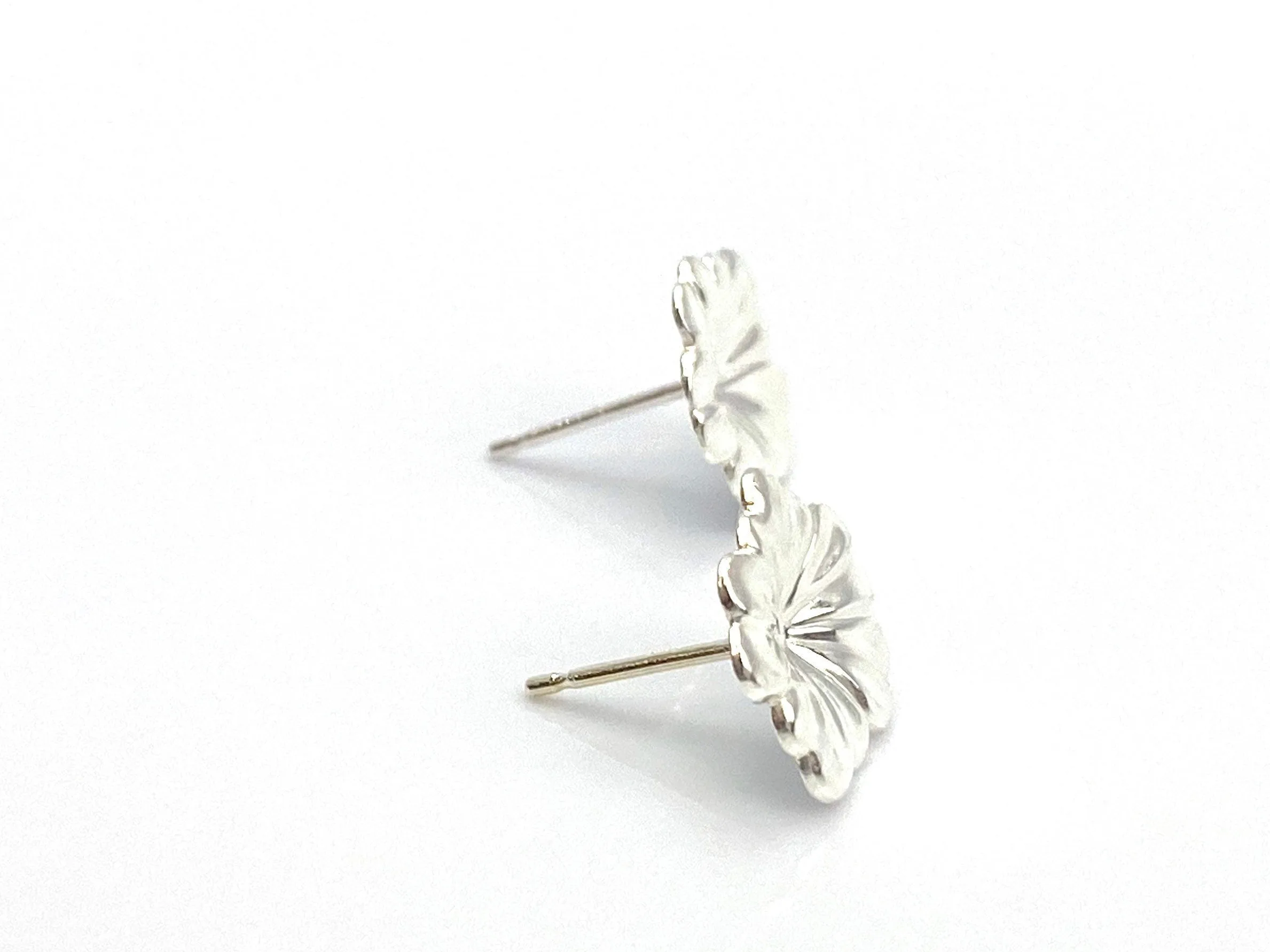Sterling Silver Flower Stud Earrings , Sku#E81-5