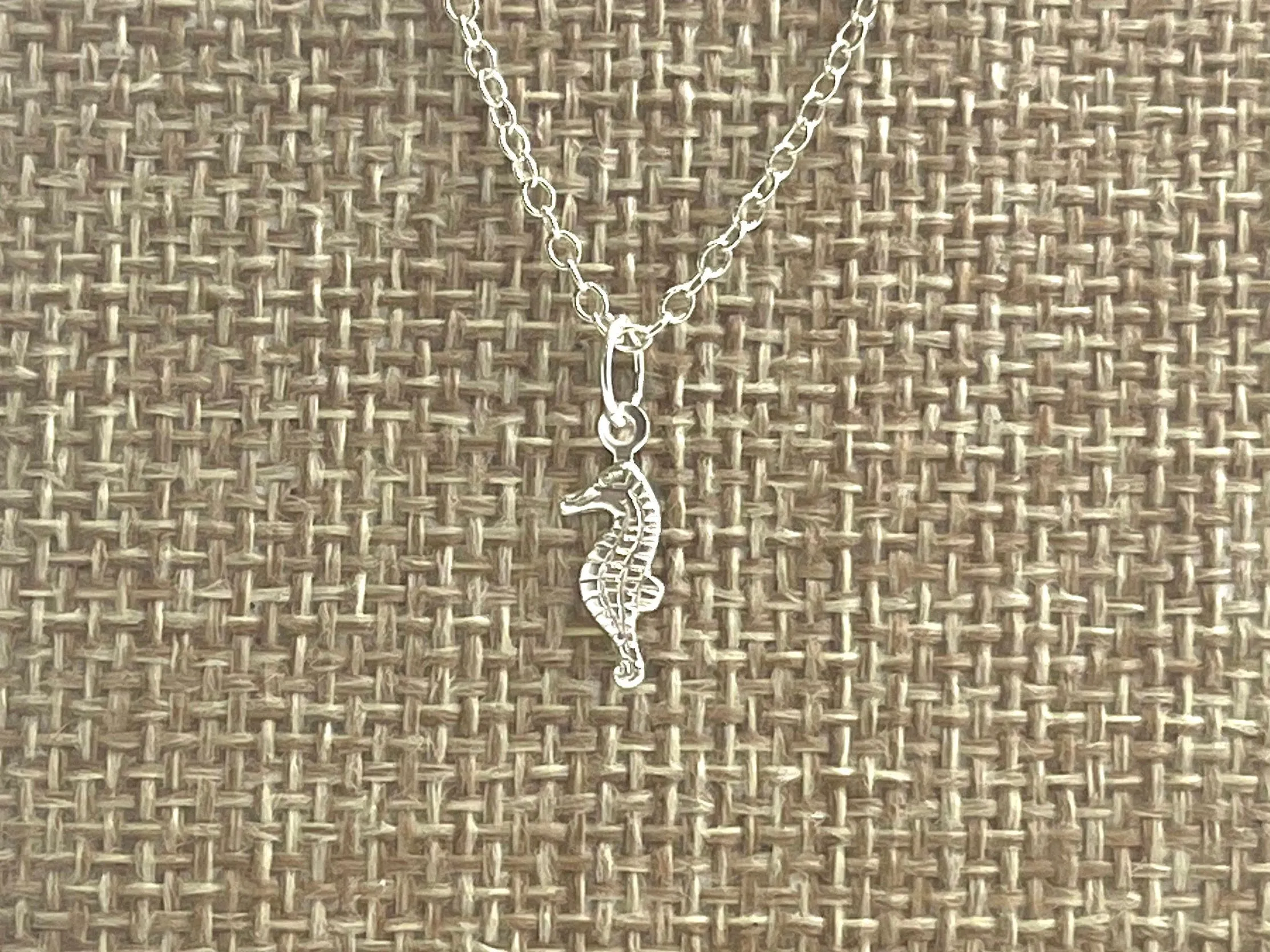 Sterling Silver Seahorse Charm