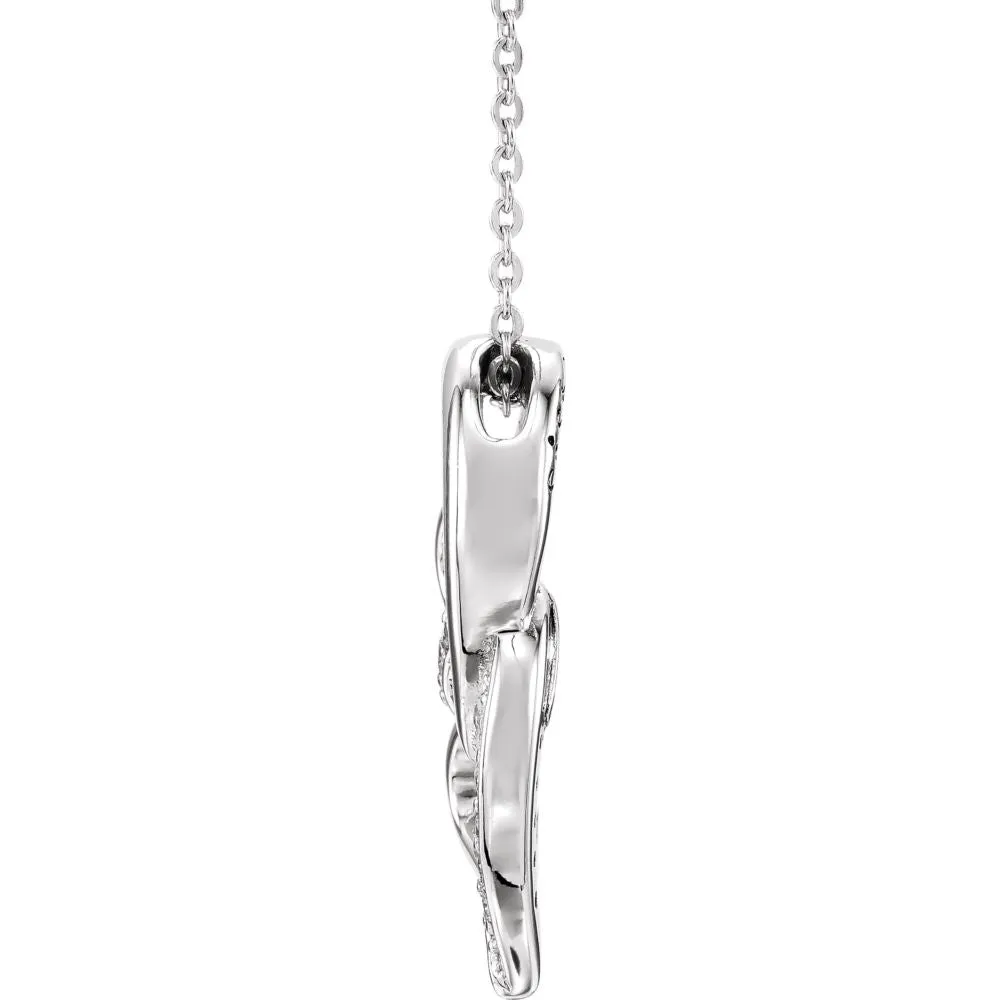 Sterling Silver Sisters by Heart Necklace